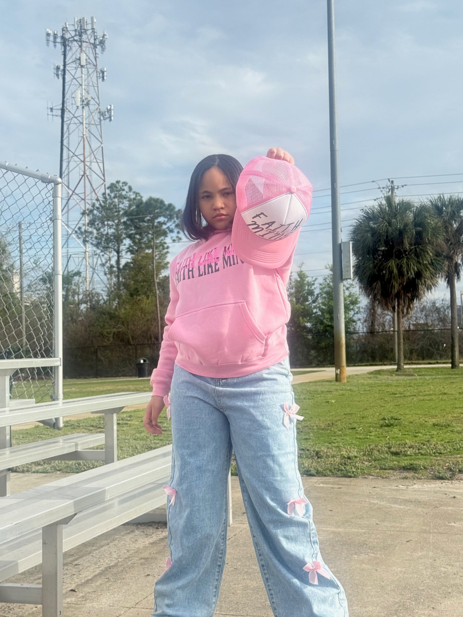 Pink Faith Like Mine Hat
