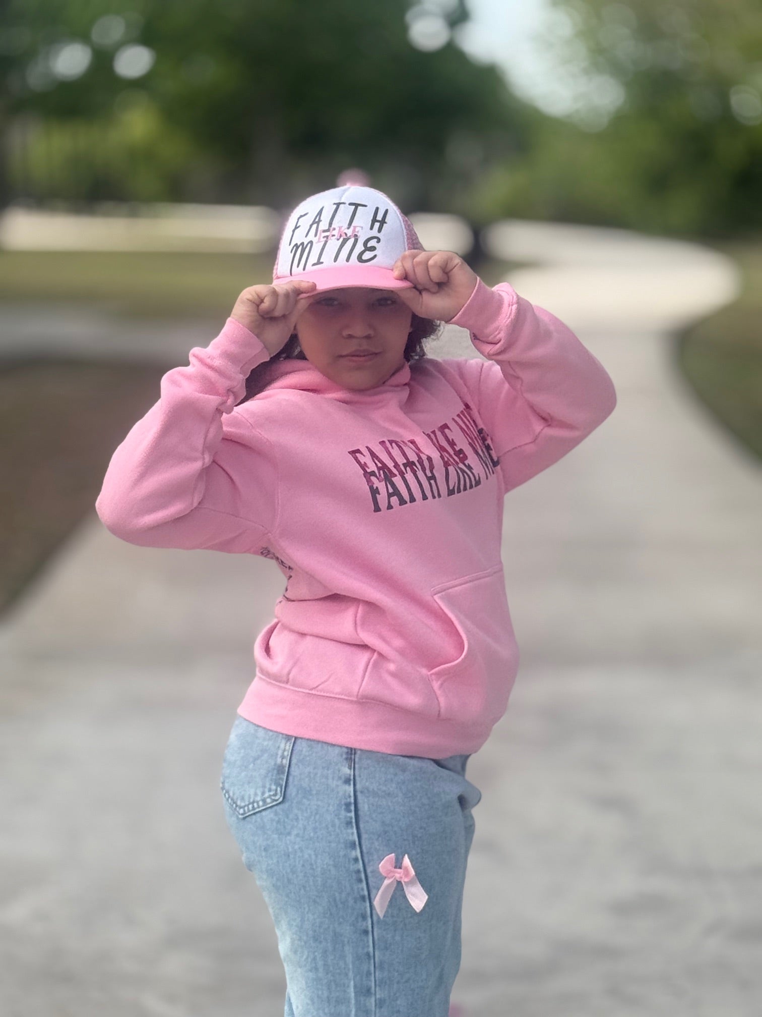 Pink Faith Like Mine Hat