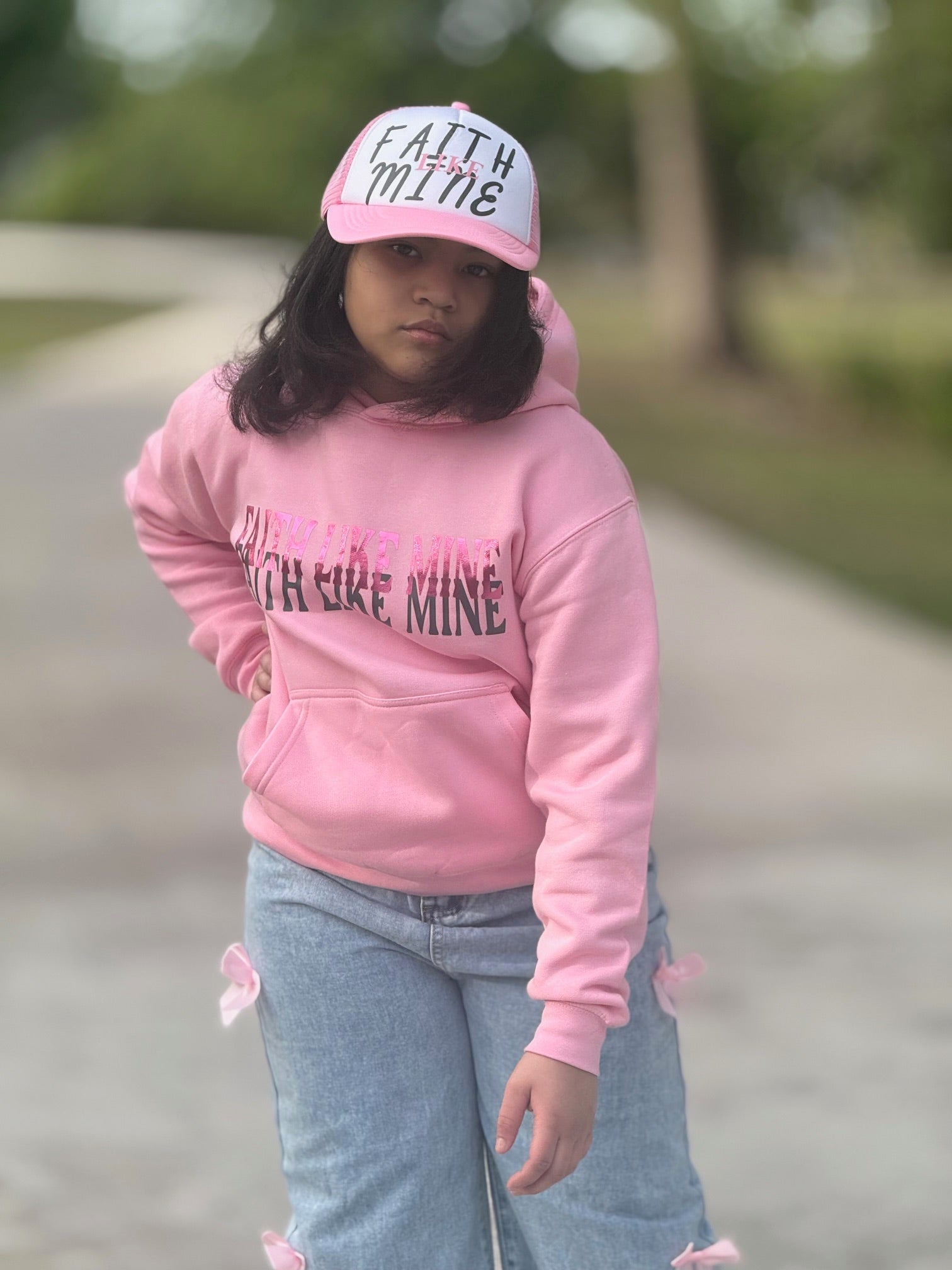 Pink Faith Like Mine Hat