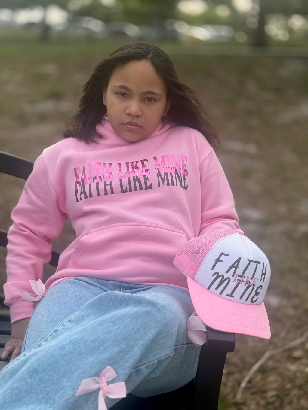 Pink Faith Like Mine Hat