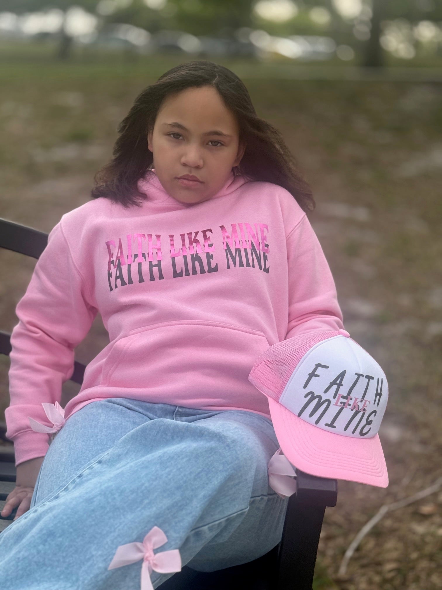 Pink Faith Like Mine Hat