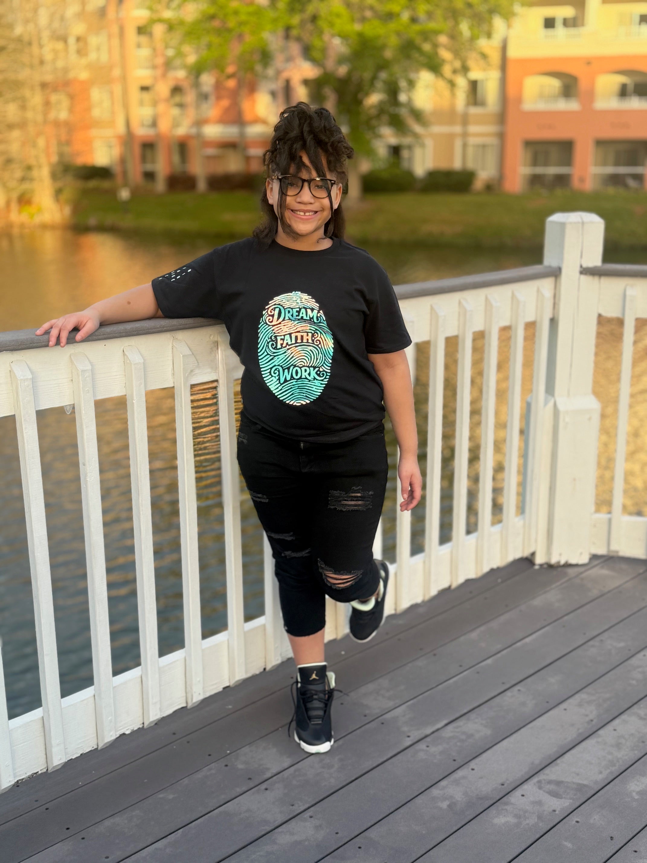 Dream Faith Work Print T Shirt